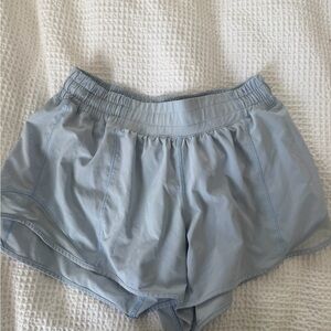 Light Blue Lulu hotty hot Shorts LONG